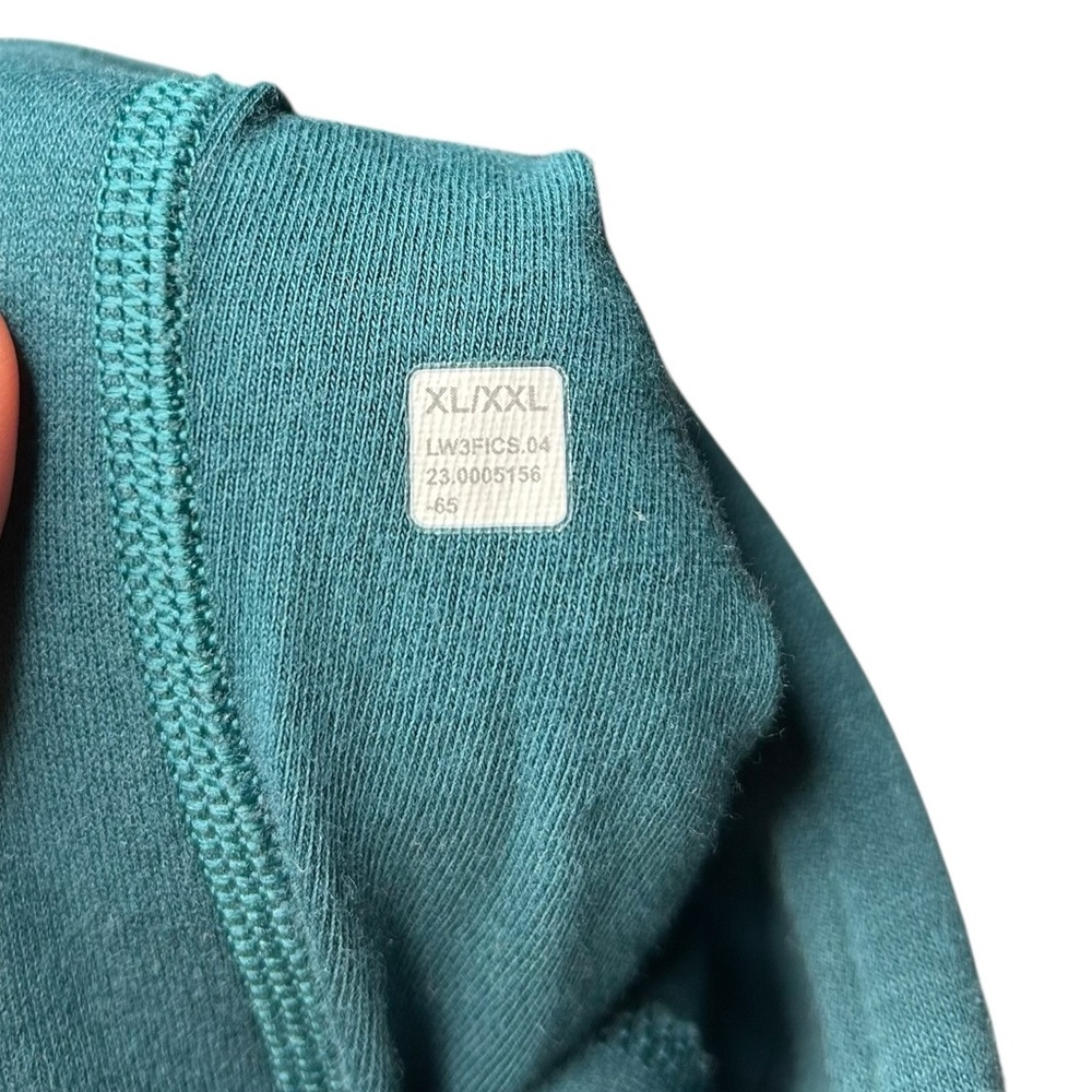 Lululemon Thick Fleece Half Zip Funnel Neck Pullover Teal XL/XXL - Picture 12 of 15